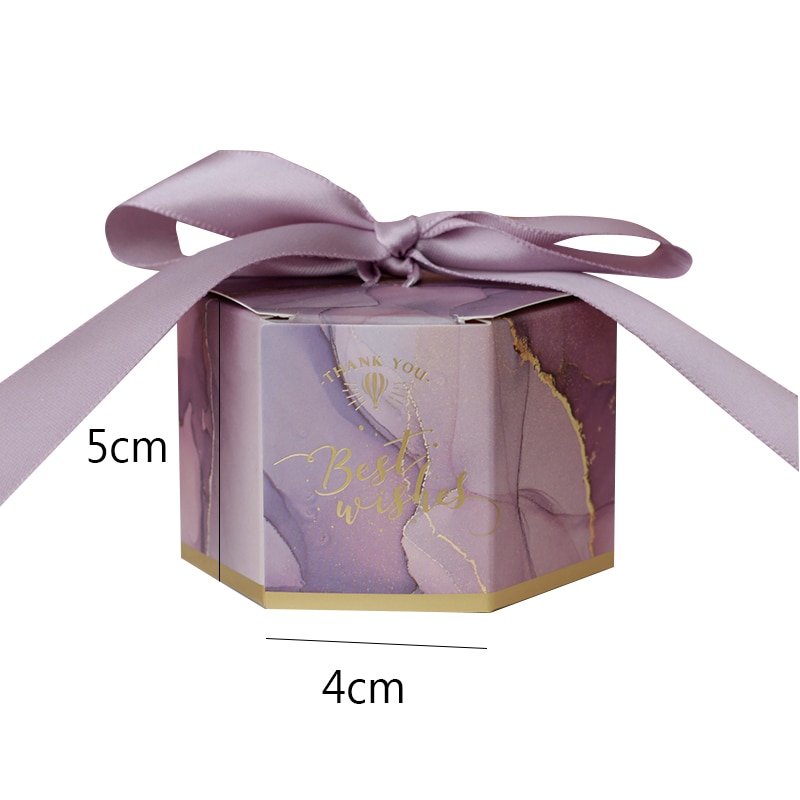 30/50 stuks bedankjes bedrukt in roze/rood/paars snoepzakjesdoos voor bedankjes decoratie, evenement feestbenodigdheden bruiloft bedankjesdoos