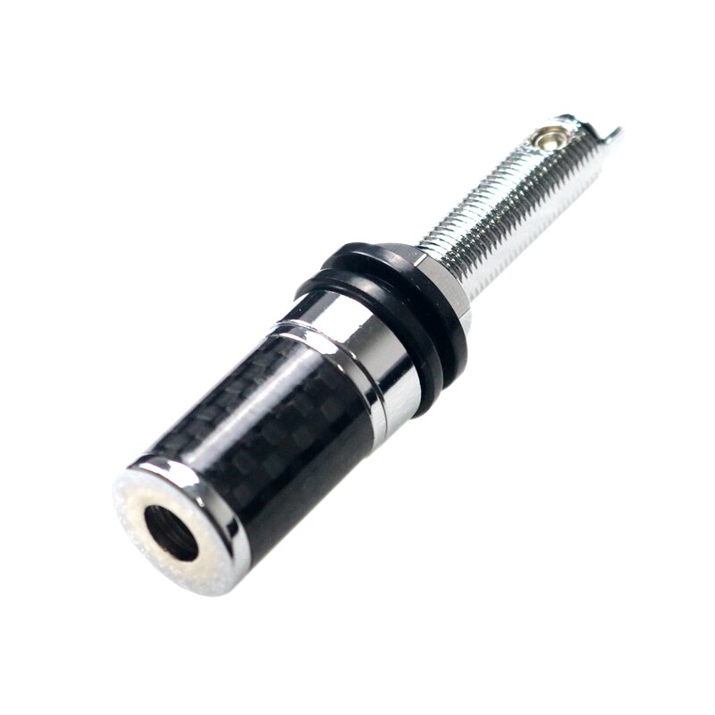 Conector de cobre chapado en rodio para altavoz de 5 vías, conector hembra de conector de Banana, fibra de carbono, protección de Audio HIFI, bloqueo de tornillo artesanal