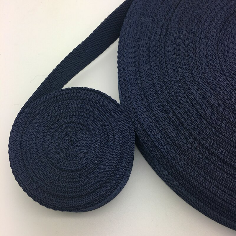 10 yards 30mm breda band nylonband ryggsäcksband säkerhetsbälte plocka färg: Marinblå
