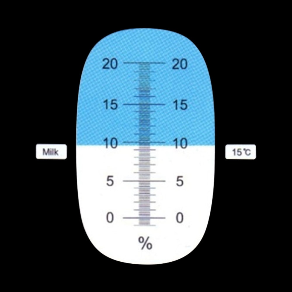 Yieryi Melk Handheld Refractometer Digitale Melk Concentratie Meter 0-20% Melk Tester Melk Hydrometer Brix Ingebouwde Atc