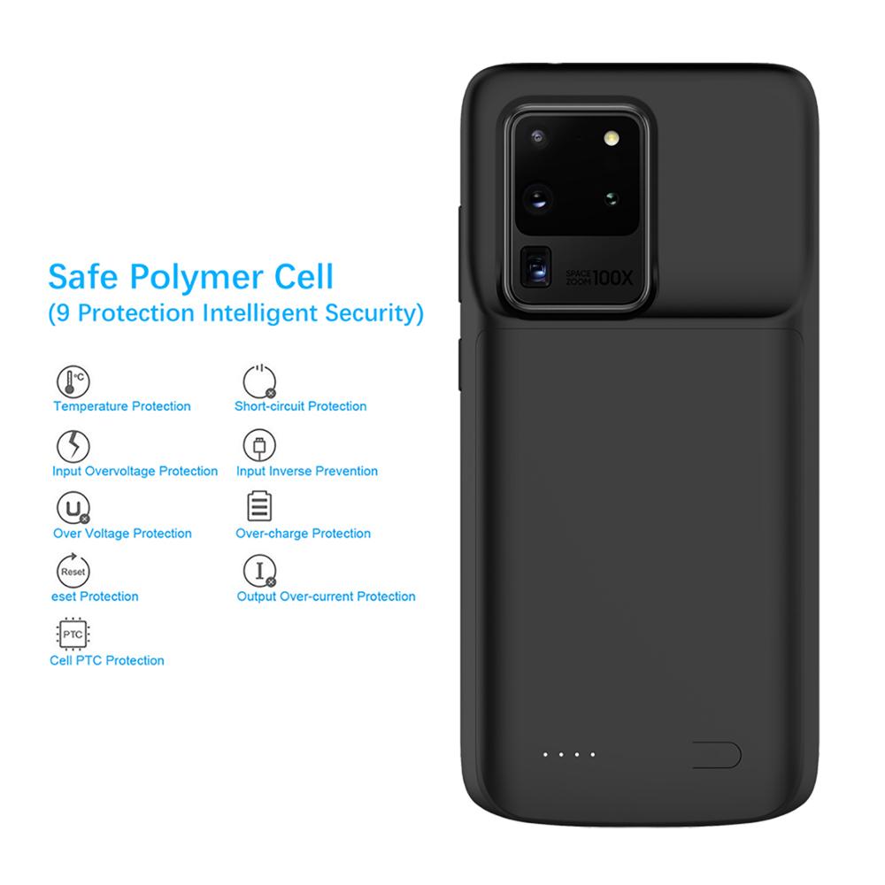 Cargador de batería de 6000mAh para Samsung Galaxy S20, funda Ultra 5G, funda para cargador de batería para Samsung S20 Plus