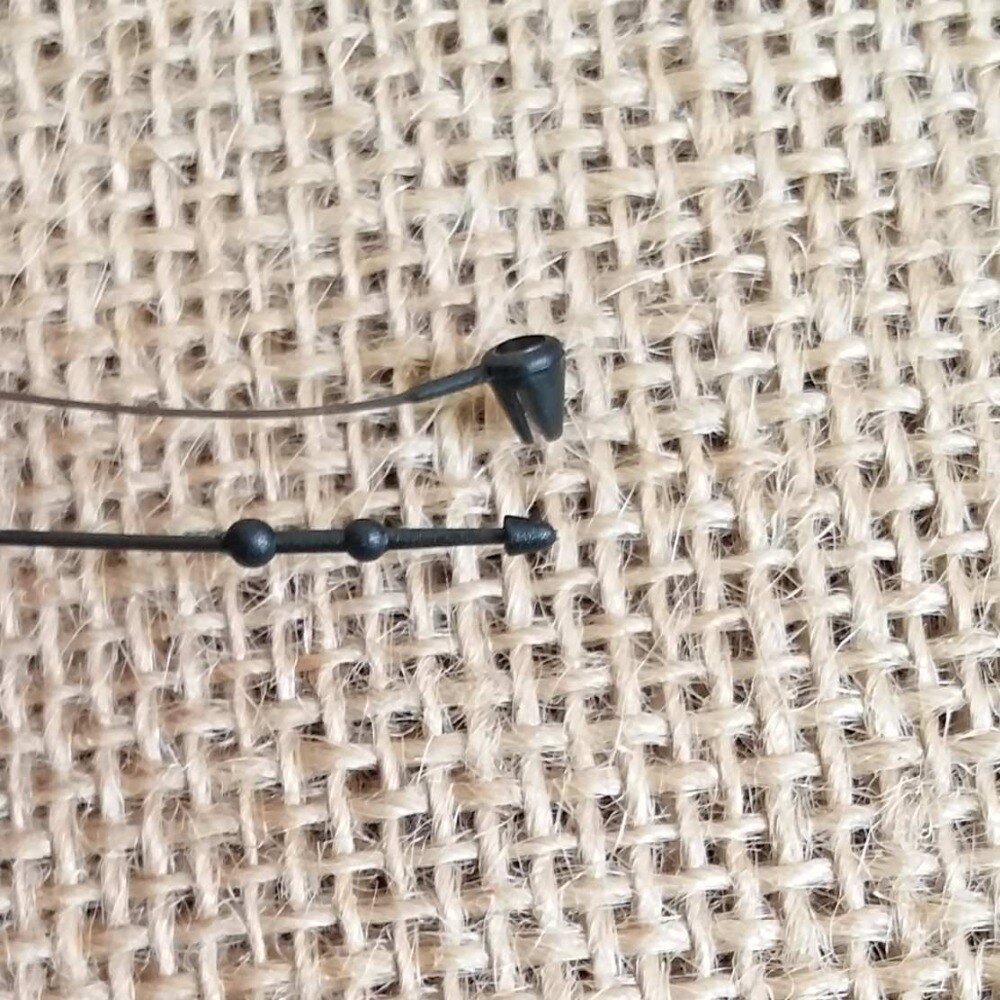 1000pcs/pack 3" 5" 7" black Garment Price Tag Barbs Security Loop snap Lock Plastic Tag Fastener Hang Ties