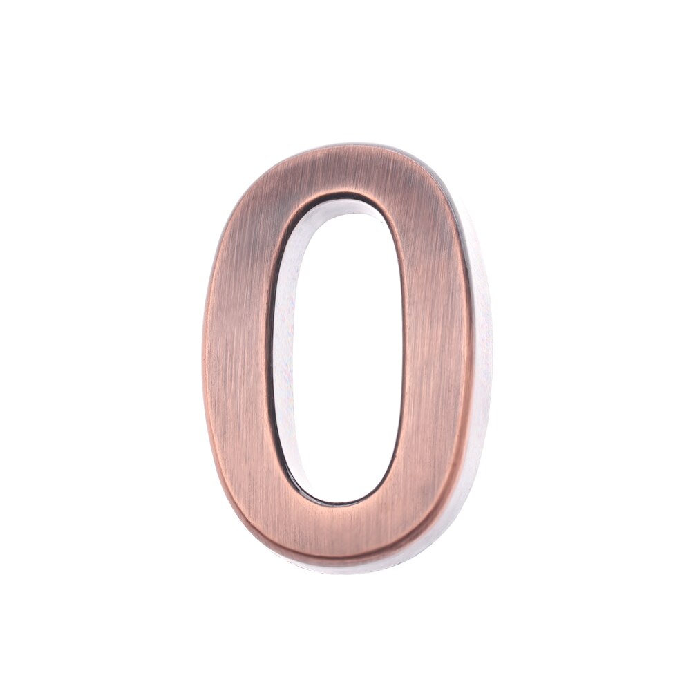 0-9 ABS Plastic Cijfer zelfklevende Huis Plaque Adres Teken Kamer Deur Nummer Cijfers Sticker Cijfer Teken hotel Deur Label: 0 / 5cm