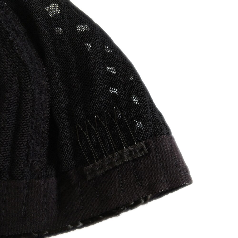 Wig net cover wig invisible wig net wig care tool wig pure black woven wig net fixed head cover invisible inner net cap 2pc