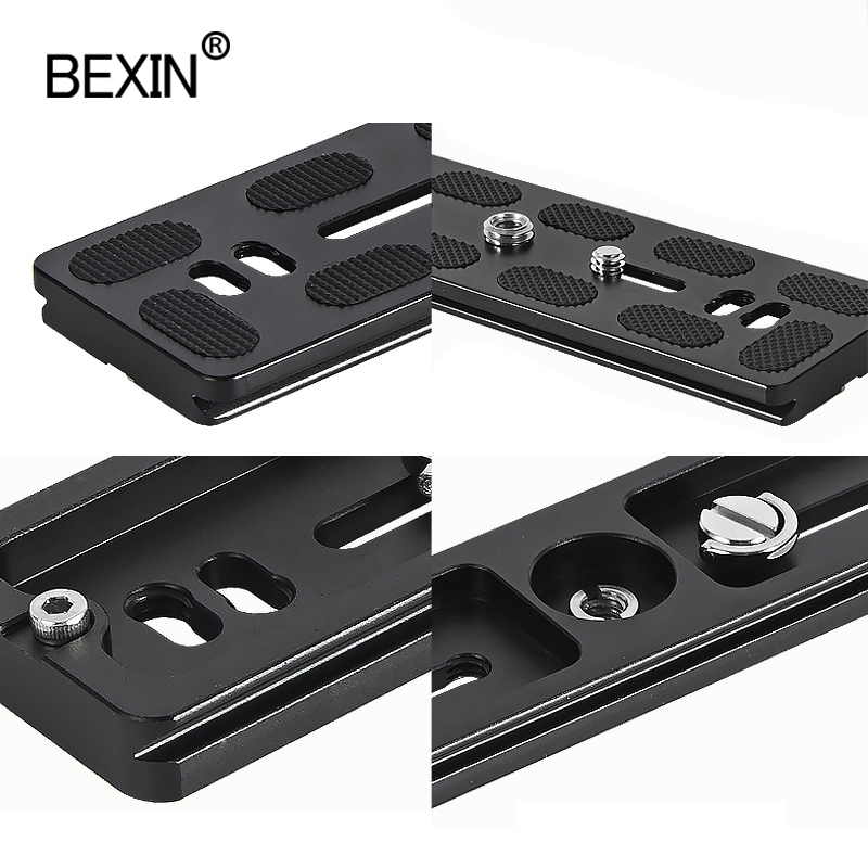 BEXIN long Camera tripod quick release plate quick shot clip bracket camera mount plate for dslr camera tripod with 1/4 screw