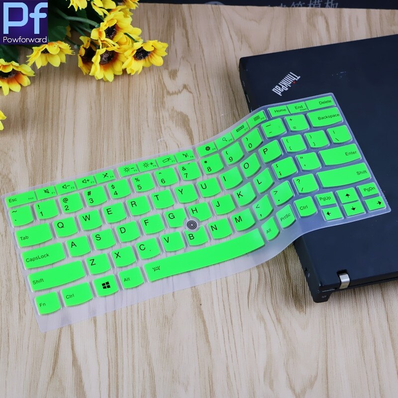 Silicone Keyboard Cover for Lenovo ThinkPad X380 Yoga/X390 - Ultra-thin, Waterproof, Dustproof: Green