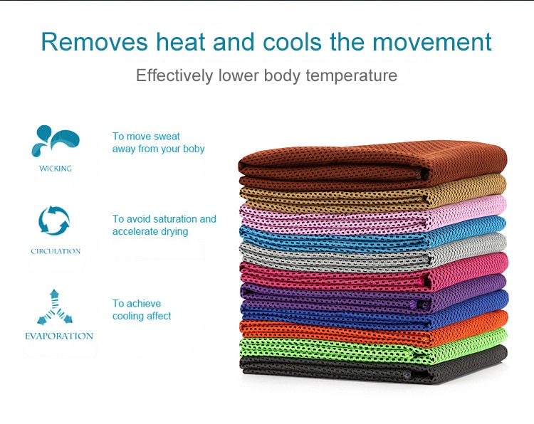 Microfiber Sport Handdoek Snelle Koeling Ice Gezicht Golf Handdoek Sneldrogende Strand Handdoeken Zomer Blijvende Instant Chill Handdoeken