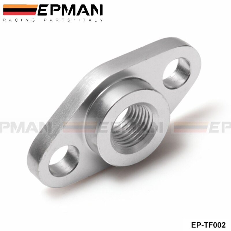 CNC BILLET TURBO OIL FEED FLANGE 1/4 RESTRICTOR Garrett T3/T4R TURBOCHARGER EP-TF002