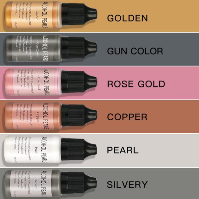 Pigmento difusor de resina epoxi, 30 colores, tinta de Alcohol, tinte líquido para manualidades DIY