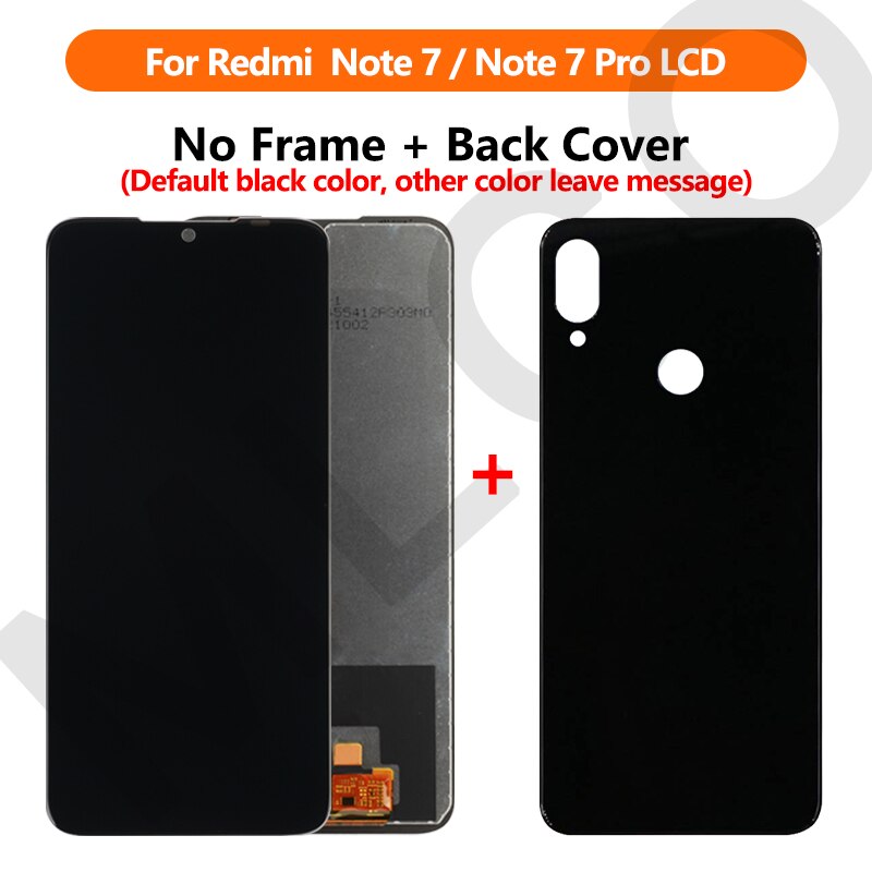 100% Originele Lcd Voor Xiaomi Redmi Note 7 Lcd-scherm Vervanging Voor Redmi Note 7 Pro Lcd Touch reparatie Onderdelen: No Frame l Cover