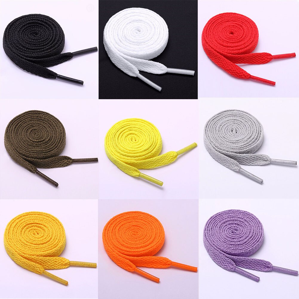 15 Kleuren Schoenveter Een Paar Klassieke Polyester Platte Veters 80Cm/100Cm/120Cm Sport Casual veters