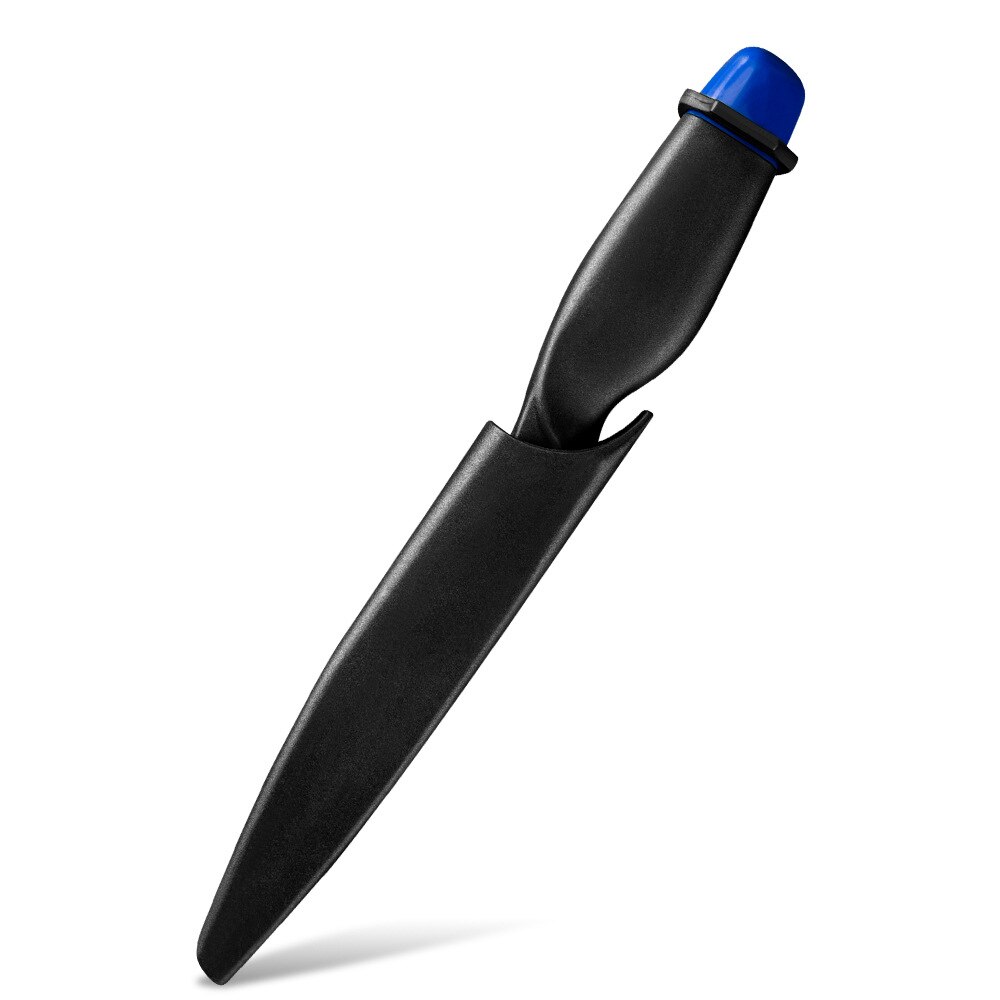 Couteau à désosser incurvé de 6 pouces couteau à filet d&#39;extérieur avec étui de protection couteau tranchant en acier inoxydable 3cr14 viande poisson volaille outils: Bleu