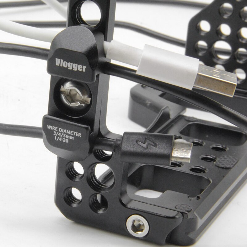 Dslr Camera Kabel Klem Draagbare Kooi L Plaat Montage Draad Clip Organizer Kit Met 1/4Inch Universal Voor slr Dslr Camera