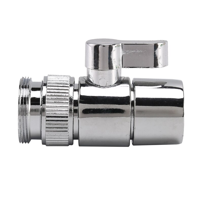 2X Faucet Valve Diverter Sink Valve Water Tap Faucet Splitter Adapter Home Bathroom Kitchen Diverter