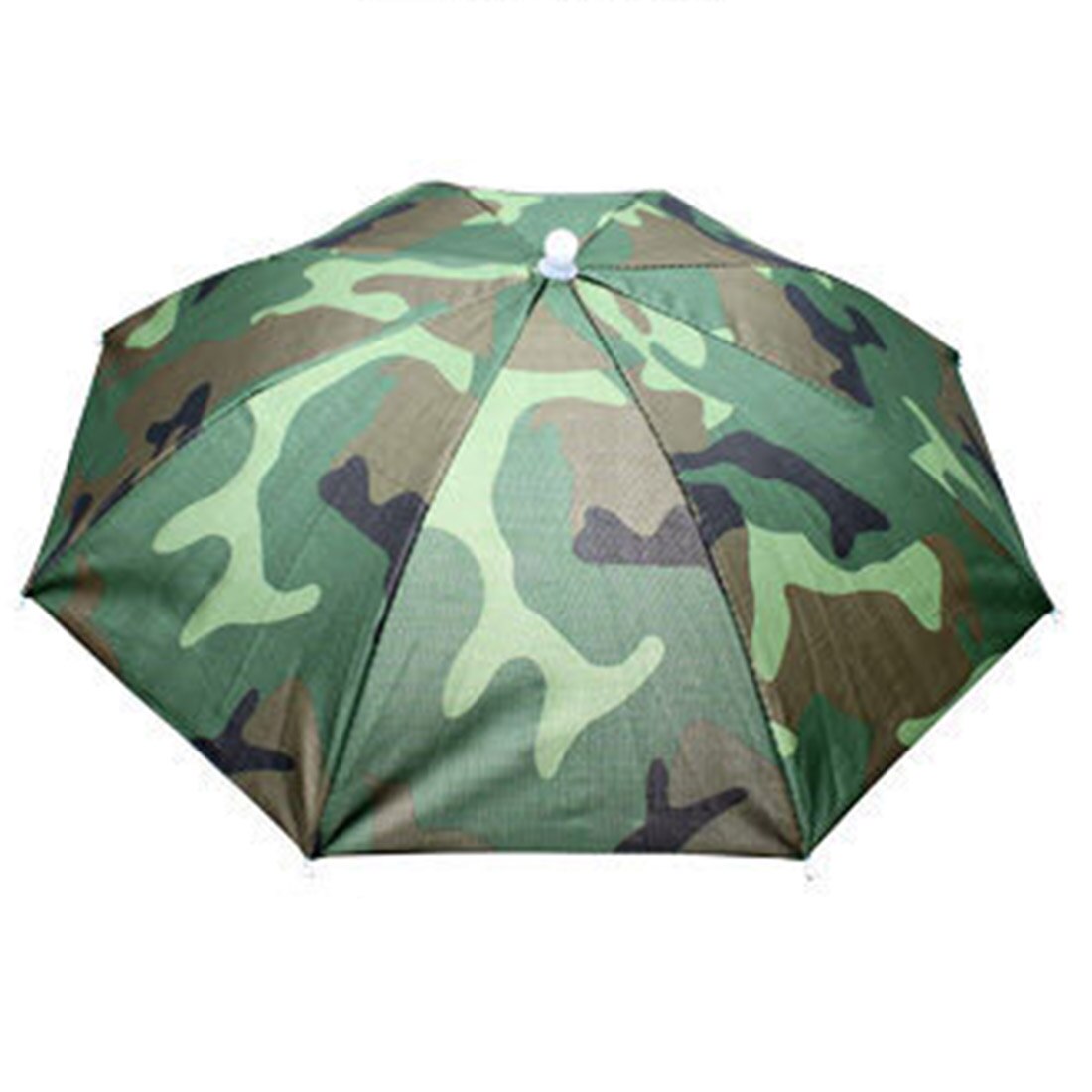 Foldbart regnudstyr fiskeri hat hovedbeklædning paraply til fiskeri vandreture strand cap hoved hatte udendørs campingudstyr