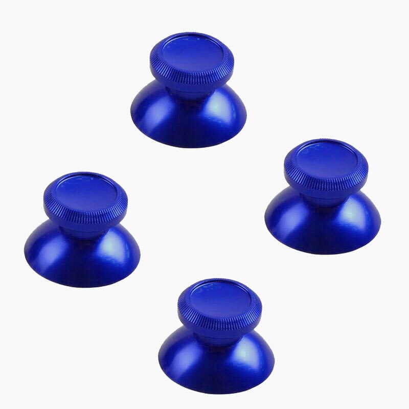 Aluminium Metalen 3D Analoge Joystick Thumb Stick Grips Caps Vervanging Reparatie Voor Playstation 4 PS4 Xbox One Gamepad Controller: Blue