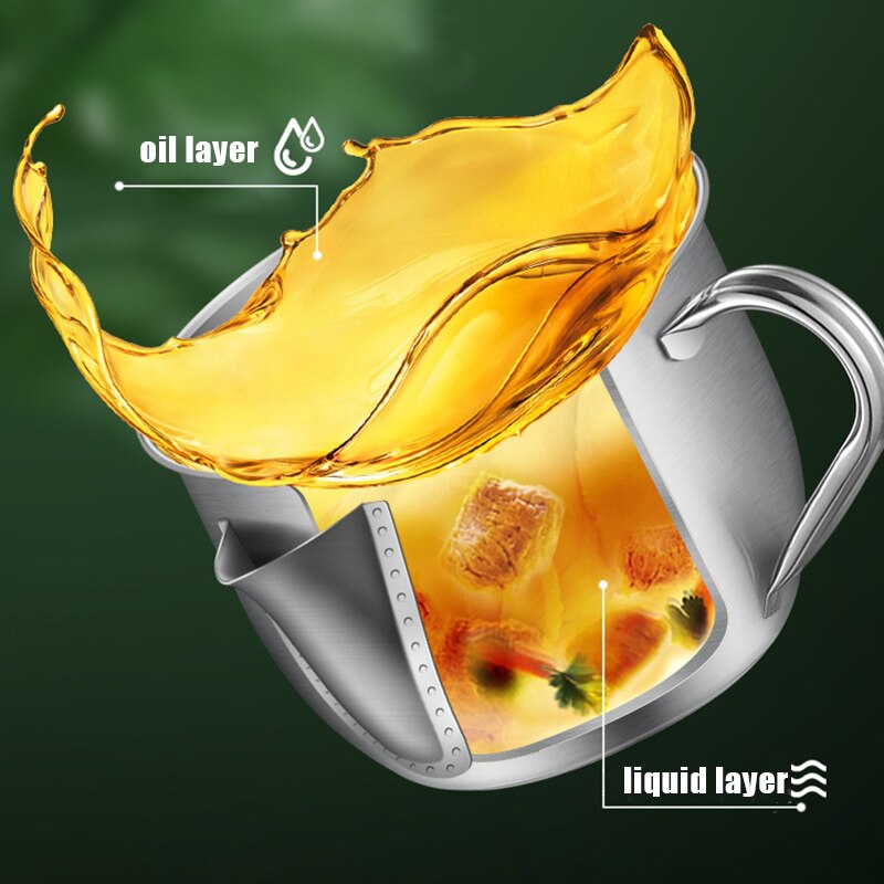 Rvs Olie Filter Soep Separator Zeef Pot Keuken Koken Gebruiksvoorwerp-30