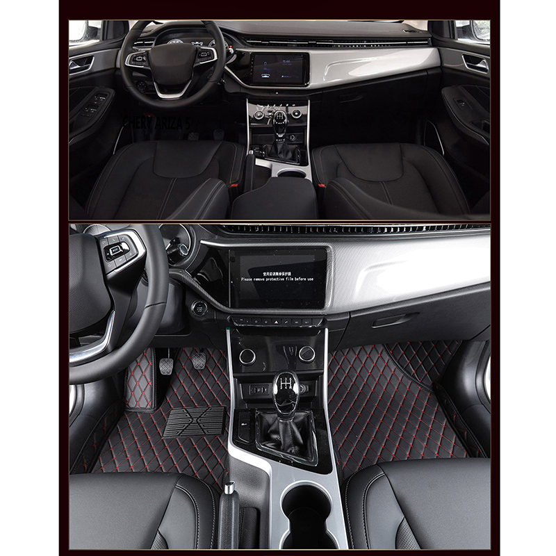 Flash Mat Lederen Auto Vloer Mat Voor Mitsubishi Alle Modellen Outlander Pajero Grandis Asx Pajero Sport Lancer Galant Lancer- ex Voet