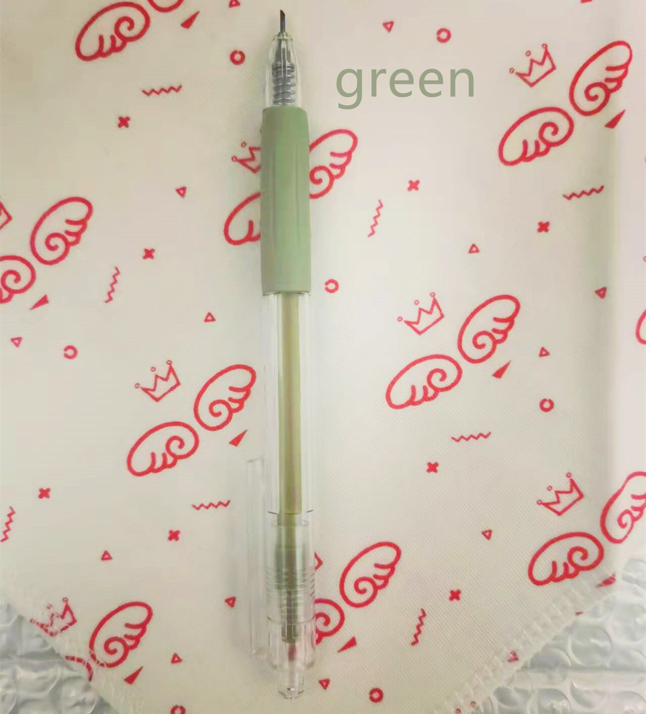 Die Cutter Press Utility Knife Simple Student's Manual Paper Cutting Carving Girl Scrapbooking DIY Tools Craft Style Album Diary: Green  