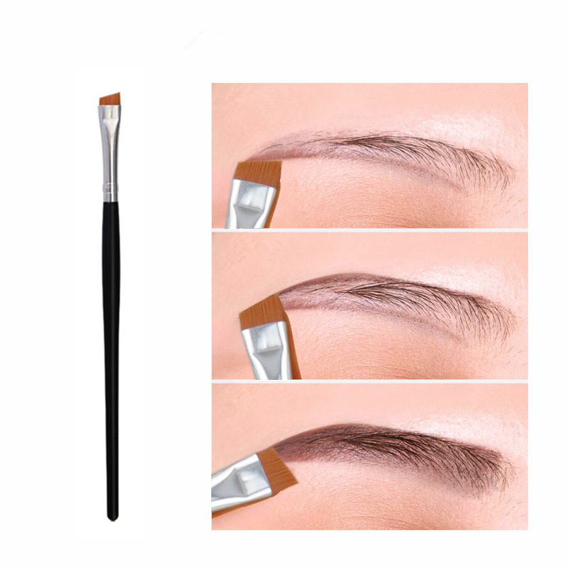 Flacher Augenbrauenpinsel, ultradünne Augenbrauen, machen-hoch-Pinsel, Eyeliner-Pinsel, dünner Eyeliner, Augenbrauenkontur, Concealer, Schönheitspinsel-Werkzeug
