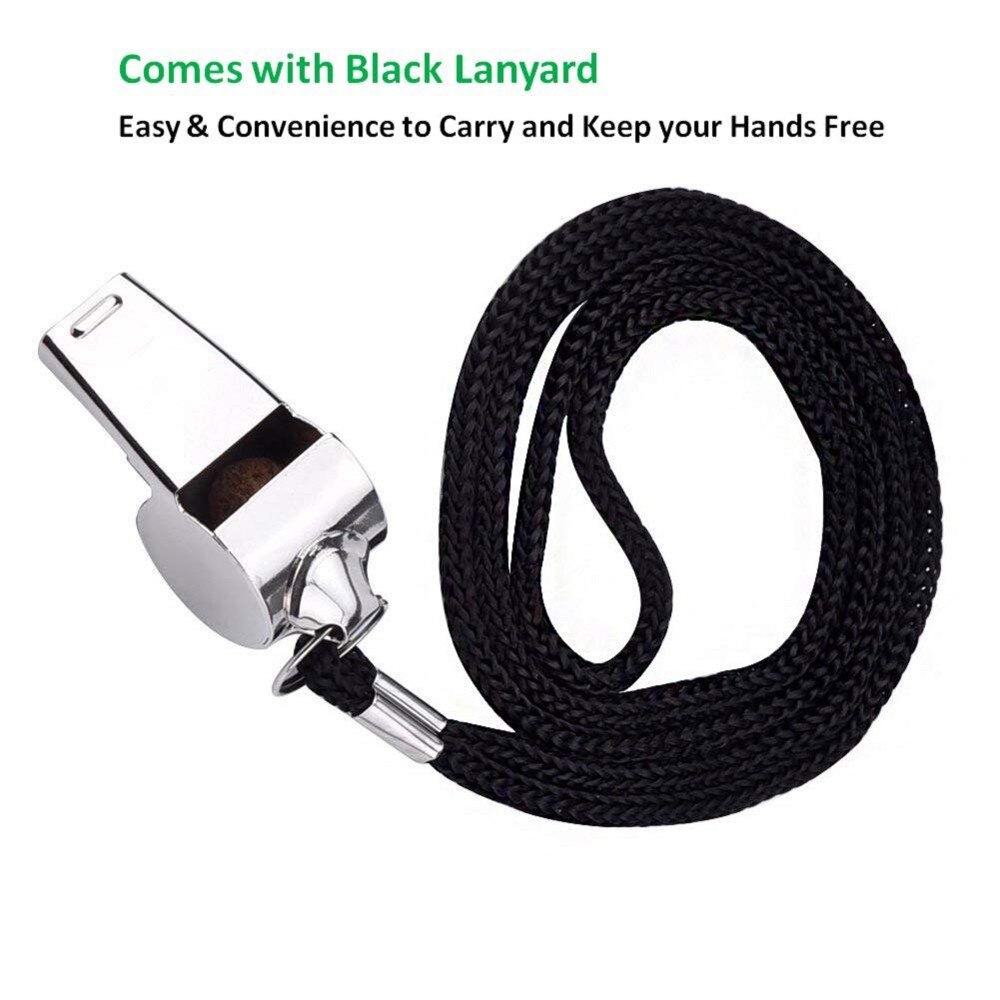 Metal Whistle Referee Sport Rugby Party Training School Soccer Football Basketball Cheerleaders Cheer Steel With Rope A30814