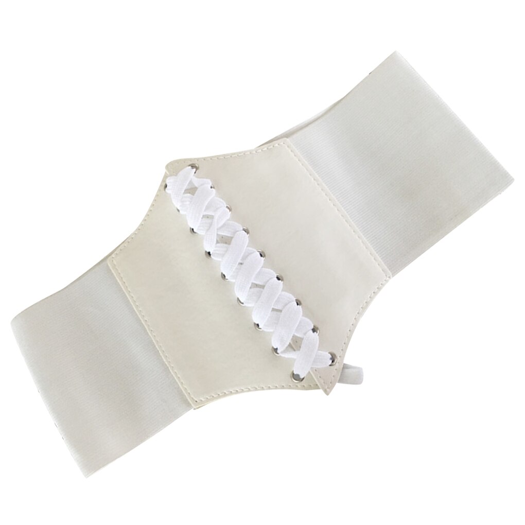 Korset kvinder ultra bredt bælte pu læder elastisk slankende kropsbælte til kvinder damer bredt taljebånd tøj kvindelig indretning