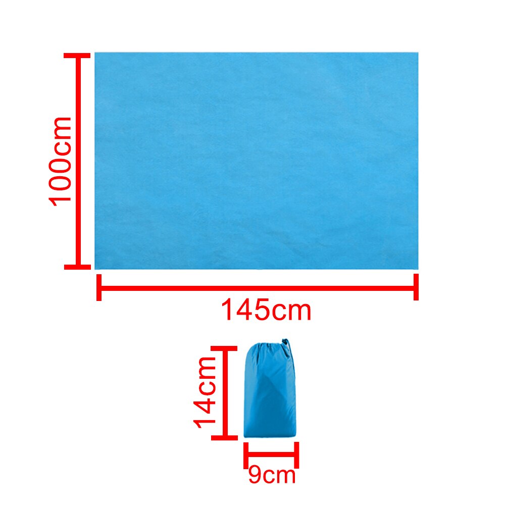 Multifunctionele Luifel Waterdicht Tarp Vochtbestendige Pad Schaduw Tent Tuin Zonnescherm Outdoor Camping Hangmat Regen Zon Onderdak: Blue