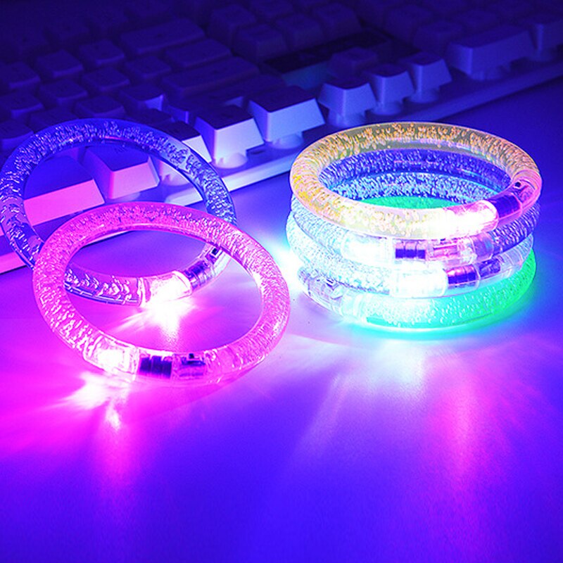 1pcs Luminous Toy Rings Children Toys Glow in the Dark Bracelet Toys for Child Flash Glowing Cartoon Lights Kids Toys