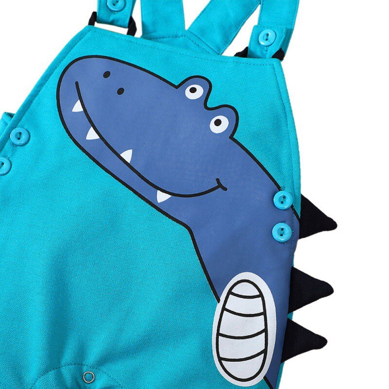 Zomer Baby Meisje Jongen Cartoon Animal Print Bretels Broek Kinderen Overalls Cartoon Dinosaurus Overalls Ins