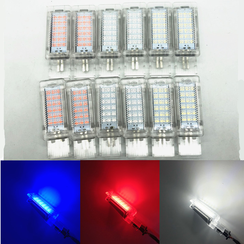 Luz LED roja/azul/blanca para maletero de coche, guantera, luz para maletero para vw Golf 5 MK5 6 MK6 7 Jetta Passat B6 B7 B8 CC Tiguan Polo Seat