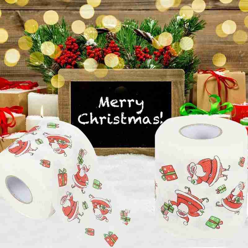 Kerst Patroon Serie Roll Papier Kerst Decoraties Prints Leuke Wc Papier Kerst Decoraties Voor Thuis