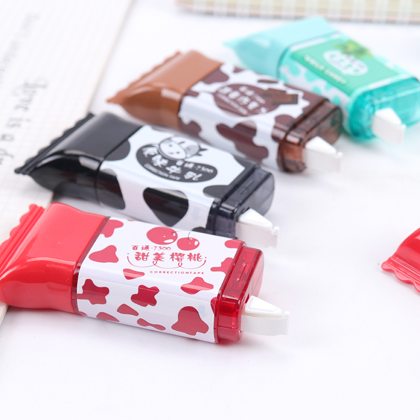 1PC Nette Candy Korrektur Band 3,5 m Kawaii Corrector Schreibwaren Schule Büro Student Lieferungen