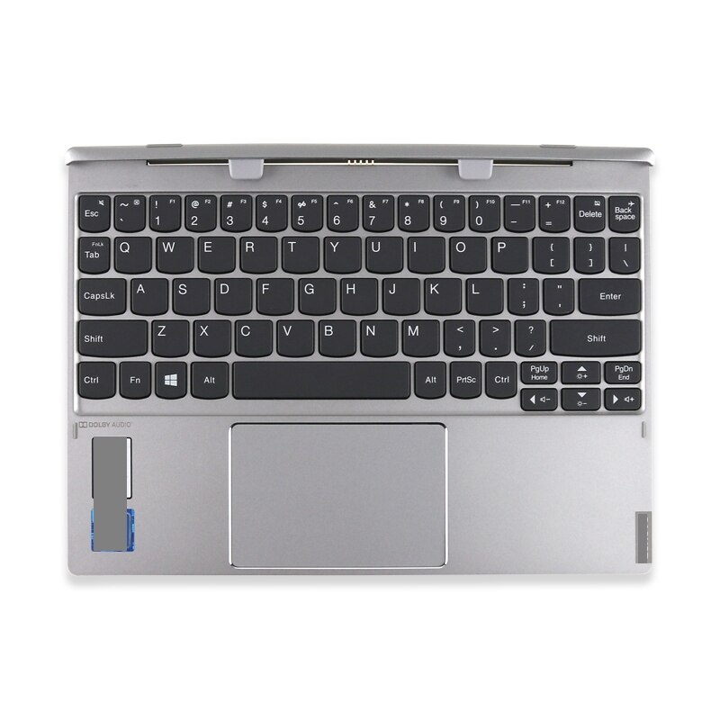 Teclado de base para tableta Lenovo MIIX 320-10ICR/MIIX325, 2 en 1, , negro y plateado: SILVER