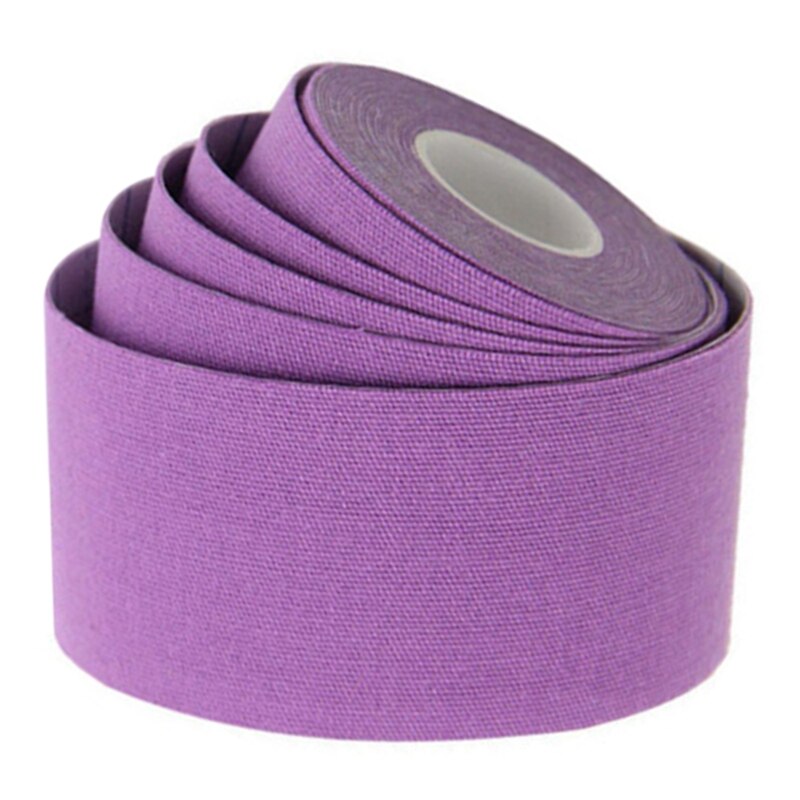 Bande athlétique de kinésiologie de Sport-bande de blessure de Sport pour le genou, l'articulation, le soutien musculaire-bande de bande cinétique adhésive: Purple