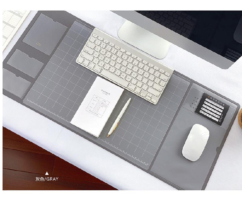 Multifunctionele Oversized Pu Muismat Student Schrijven Pad Business Desk Mat Laptop Kussen Bureau Organizer Met Kalender