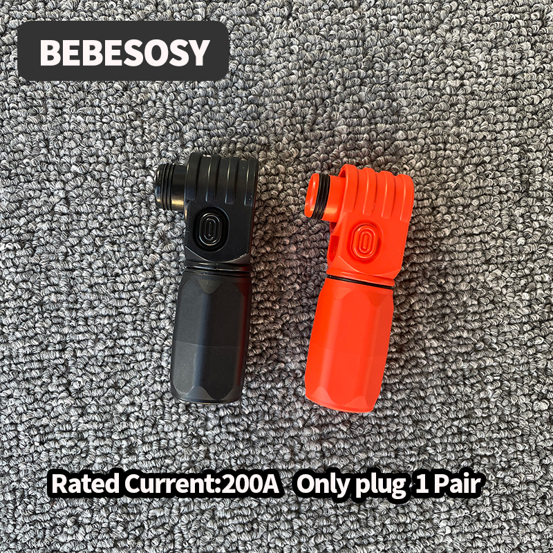 Batterijbehuizing Ingang Uitgang Terminal Connector 200A 120A Verwijderbare Quick Plug Terminal Vlamvertragend Waterdicht IP67 Single Core: Army Green