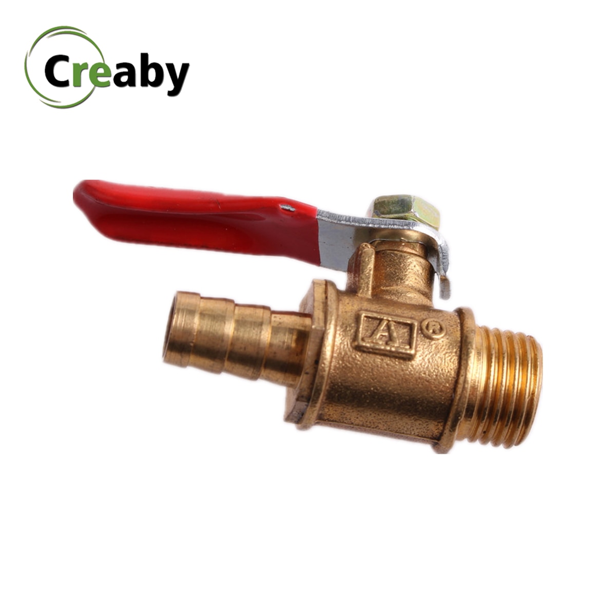 1PC Brass Barbed ball valve 1/8'' 1/2'' 1/4'' Male Thread Connector Joint Copper Pipe Fitting Coupler Adapter