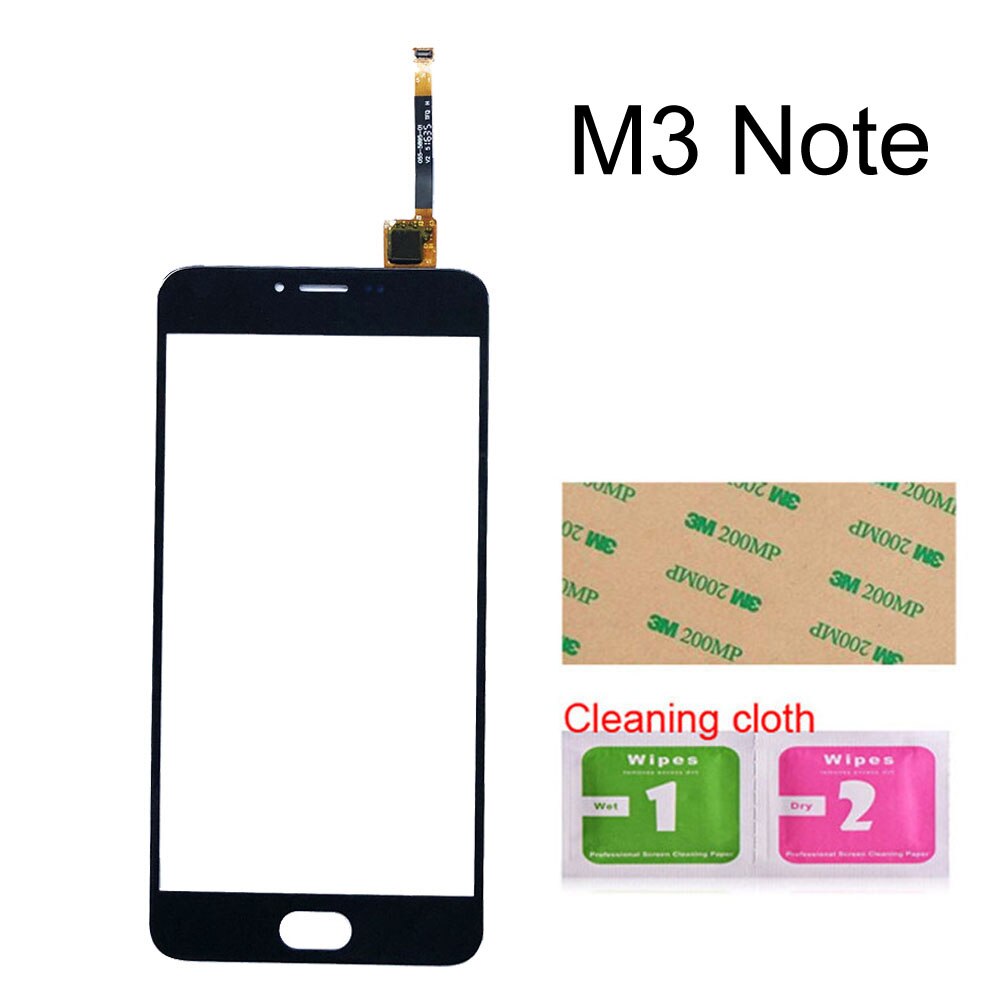 5.5&#39;&#39; Touch screen For Meizu M5 Note M3 Note M681H M6 Note Touch Screen Digitizer Sensor Glass Panel Replacement: M3 Note Black