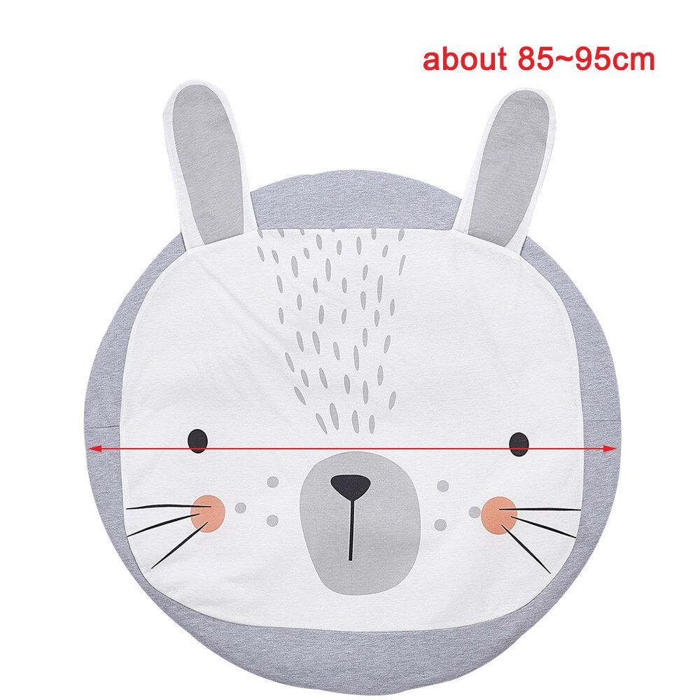 INS Baby Infant Spielen Matten Kinder Krabbeln Teppich Boden Teppich Baby Bettwäsche Kaninchen Decke Baumwolle Infant Teppich Kinder Zimmer Dekor 90CM
