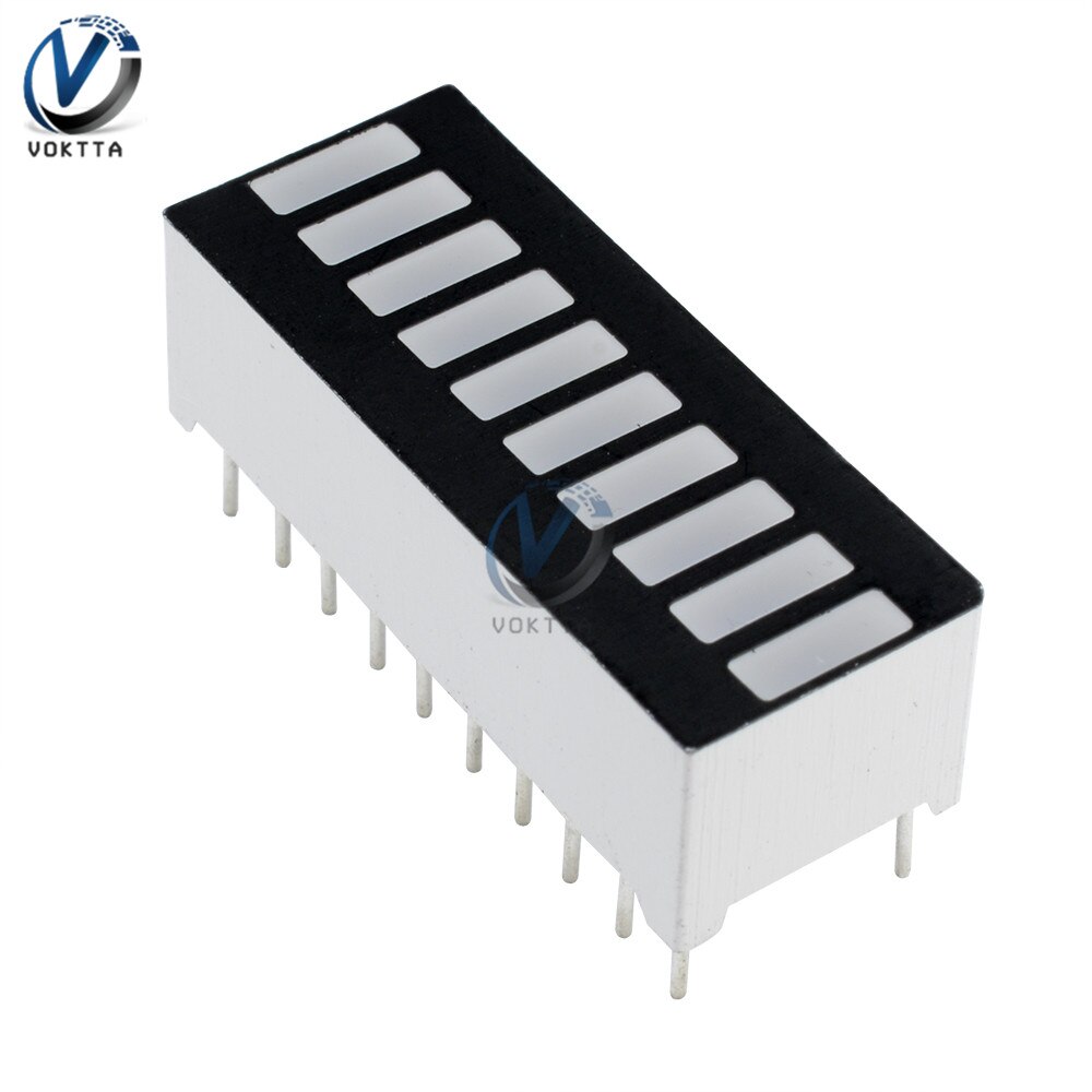 10 segment led bar lys display rød gul grøn blå 5 segment rød led display 4 farve led batteri kapacitet display modul