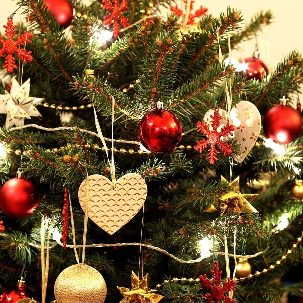 3/4cm 24 . røde grønne julekuler pynt jul juletrekuler dekorasjon hengende anheng ball år navidad dekor