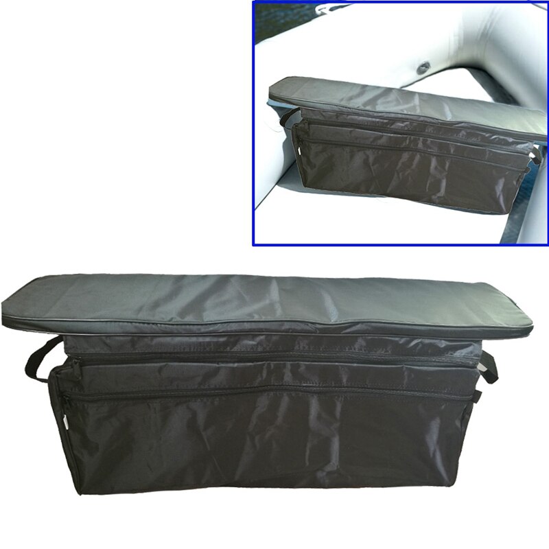 Canoe Inflatable Boat Seat Storage Bag with Padded Seat Cushion