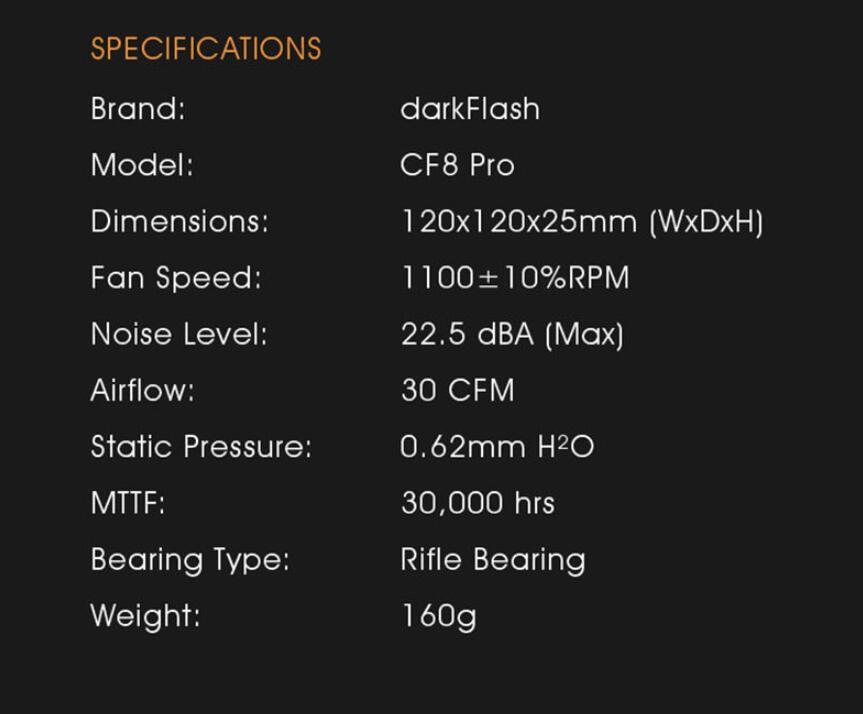 Aigo darkflash  cf8 pro dator pc väska rgb fläkt klar ram aura sync 120mm fläktar tyst dator kylning cpu kylare argb led fläkt