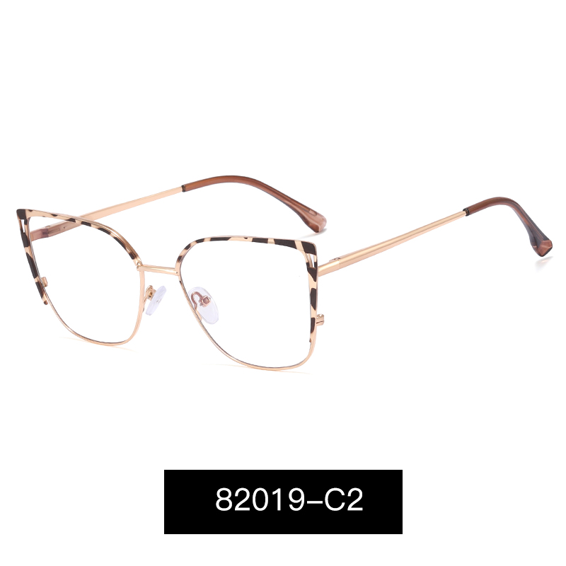 Kanspace Anti Blue Light Computer Eyewear Prescription Optical Vintage Metal Women Eyeglasses Cat Eye Glasses 82019: 82019-C2