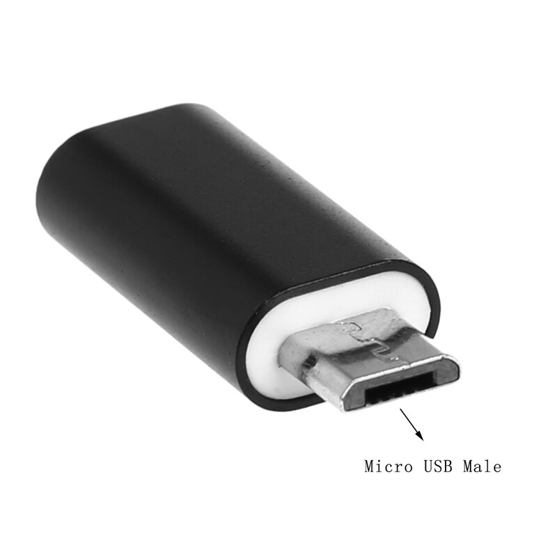 8-Pin Bliksem Female Naar Micro Usb Male Adapter Converter Voor Android Telefoon
