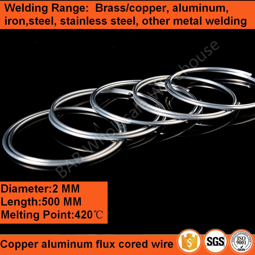 2mm*500mm kobber aluminium flux kernetråd brugt til svejsning messing / kobber, aluminium, jern, stål, rustfrit stål, anden metal svejsning