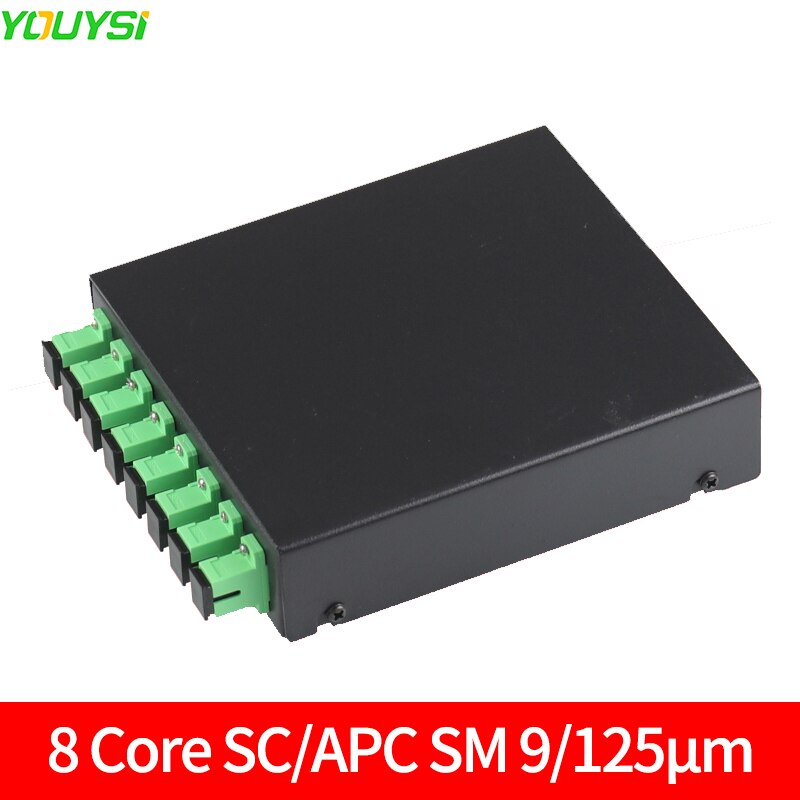 8 Poort Upc/Apc Fiber Patch Panel Desktop Pigtail Optische Fiber Terminal Box Met Sc Fc Lc Pigtail: 8 Core SC APC SM