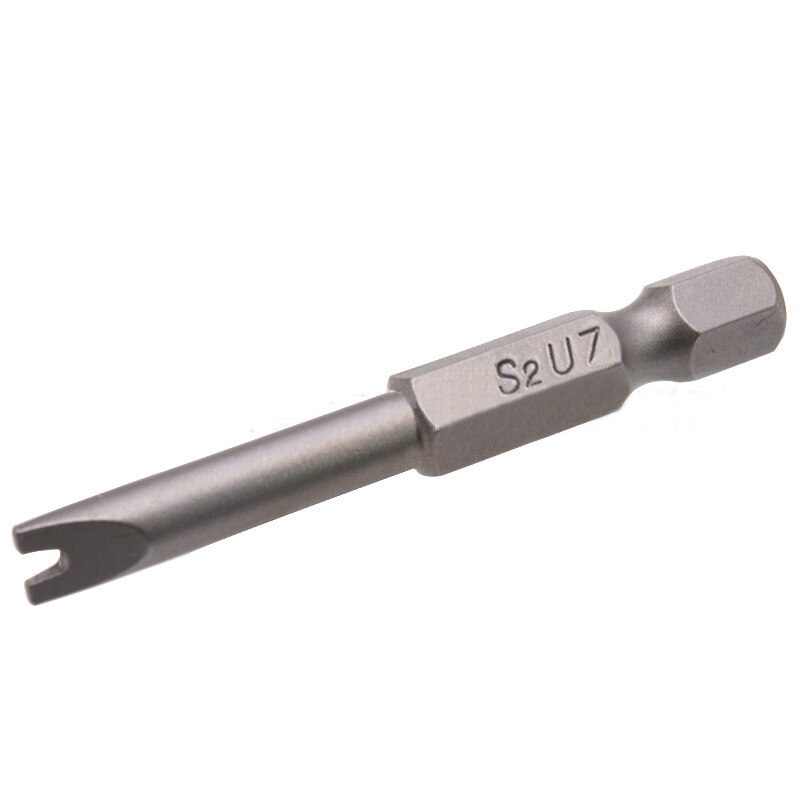 5 stuks/set schroevendraaier u-vormige bits houtbewerking doe-het-zelf gereedschap accessoires 50mm magnetische schroevendraaier boorset  u4,u5,u6,u7,u8