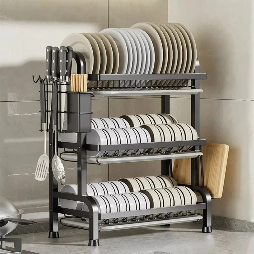 Küche Gericht Gestell Multifunktionale Lagerung Ablauf Gestelle Tragbare Geschirr Organizer Multi Schicht Haushalt Schreibtisch Lagerung Regal