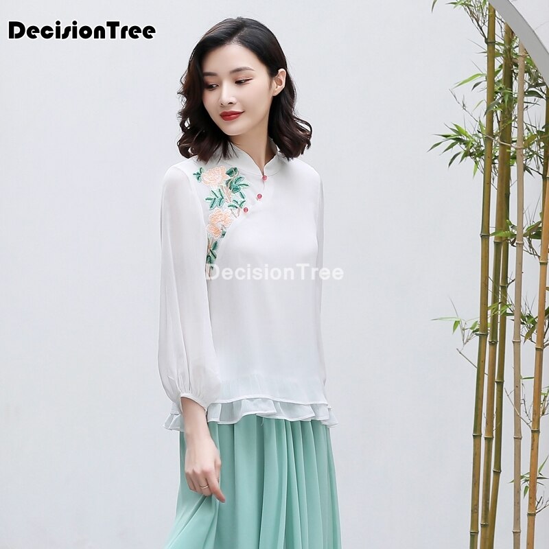 chinesische traditionelle oben qipao hemd frau cheongsam stil hemd chinesische bluse traditionelle chinesische kleidung für frauen